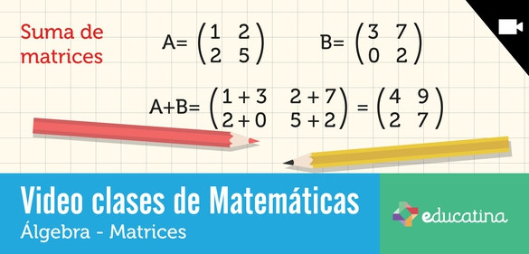 Imagen de la colección: Video clases de Matemáticas: Álgebra - Matrices